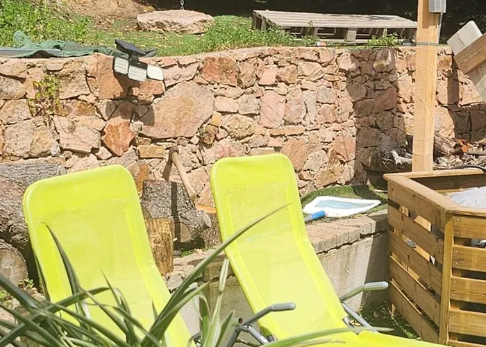 En Bois Avec Jacuzzi Prive Et Piscine Campingplatz Porto-Vecchio (Corsica)