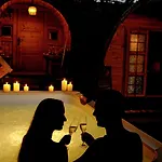 En Bois Avec Jacuzzi Privé Et Piscine Camping